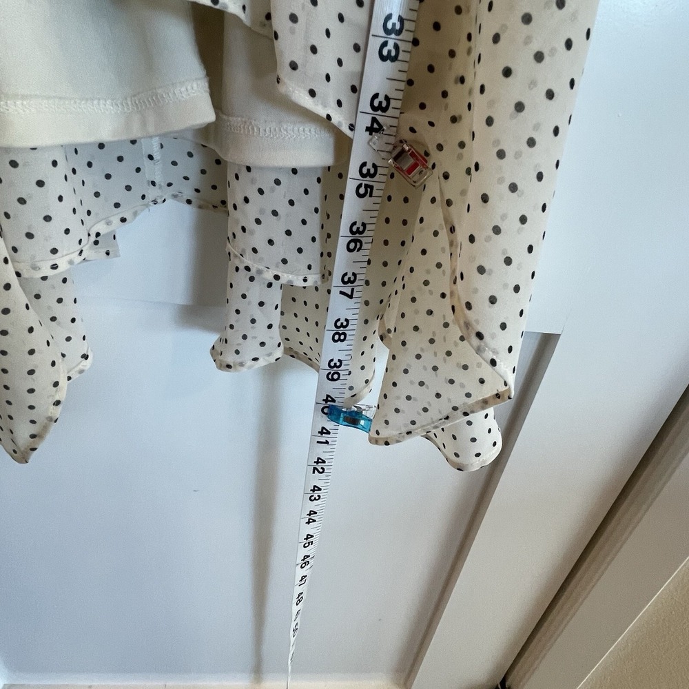 Favlux Womens Dress Large White Black Polka Dots Wedding Baby Shower Date GNO - Picture 2 of 16